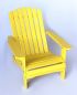 Preview: DanDiBo Strandstuhl Sonnenstuhl aus Holz Gelb Gartenstuhl klappbar Adirondack Chair Deckchair