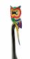 Preview: DanDiBo Deko Figur Eule Nr.19 Vogel aus Holz Skulptur Bunt 80 cm Holzvogel Handgeschnitzt Stehend Tierfigur Schnitzskulptur