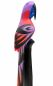 Preview: DanDiBo Deko Figur Papagei Nr.38 Vogel aus Holz Skulptur Violett Rot 100 cm Holzvogel Handgeschnitzt Stehend Tierfigur Schnitzskulptur