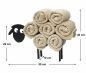 Preview: DanDiBo towel rail standing black sheep 3.0 towel rack guest bathroom guest towel rail