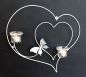 Preview: Wall tea light holder heart 39 cm white tea light holder metal sconce candle