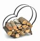 Preview: DanDiBo Firewood Rack Indoor Metal Black Firewood Stand Heart 96322 Wood Basket Firewood Holder Firewood Rack Wood Rack