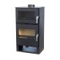 Preview: Kaminofen mit Backfach Verso F Holzofen 9 kW Kamin Ofen Holz Mehrfachbelegung Heizofen Holzofen