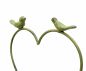 Preview: DanDiBo climbing aid heart green with birds 96018 Climbing aid made of metal 104 cm ground plug plug trellis