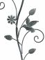 Preview: DanDiBo Rankhilfe mit Blumen Rankgitter aus Metall H-110 cm Kletterhilfe 96014 Ranke für Kletterpflanzen Vintage