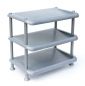 Preview: DanDiBo shoe rack plastic 93900 Stackable shoe rack Open shoe rack with 3 levels Grey shoe cabinet