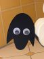 Preview: DanDiBo Toilet roll holder Black Metal Sheep with wobbly eyes Toilet roll holder Free-standing Toilet roll holder Toilet roll holder