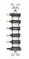 Preview: DanDiBo Wine rack Metal Wall Black 568 Bottle rack Bottle holder Wall mounting Modern Wall holder Wall rack for 6 bottles