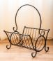 Preview: Newspaper basket Metal newspaper rack H-52 cm Newspaper holder Side table