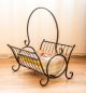 Preview: Newspaper basket Metal newspaper rack H-52 cm Newspaper holder Side table