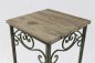 Preview: DanDiBo Flower Stool Metal Square 64 cm Flower Stand 11134 Side Table Plant Stand Wooden Shelf Flower Column