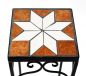 Preview: DanDiBo flower stool mosaic square set of 3 46, 54, 62 cm flower stand 12012 side table plant stand mosaic table