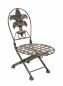 Preview: Flower stool chair foldable metal flower stand plant stand 32 cm doll's chair