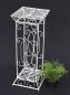 Preview: DanDiBo Flower Stool Metal White Square 63 cm Flower Stand 20304 Flower Column Side Table Plant Stand