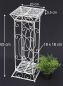 Preview: DanDiBo Flower Stool Metal White Square 63 cm Flower Stand 20304 Flower Column Side Table Plant Stand