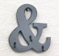 Preview: Letter  &   with 3 key hooks   24cm YX-14B394 Vintage Shabby Key rack   Hook