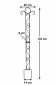 Preview: Rankhilfe Classic Rankgitter aus Metall 135cm Kletterhilfe Bodenstecker Stecker