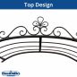 Preview: DanDiBo Rose arch with bench Metal Stable 120 cm wide 120852 Trellis Bench Trellis Pergola