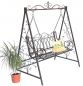 Preview: DanDiBo Hollywood swing metal 2 seater antique vintage 18688 wrought iron garden swing garden