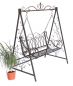 Preview: DanDiBo Hollywood swing metal 2 seater antique vintage 18688 wrought iron garden swing garden