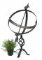 Preview: DanDiBo Sundial Garden Large Metal Black Wrought Iron Deco Weatherproof 70 cm Garden Clock Clock