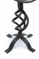 Preview: DanDiBo Sundial Garden Large Metal Black Wrought Iron Deco Weatherproof 70 cm Garden Clock Clock