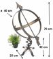 Preview: DanDiBo Sundial Garden Large Metal Patina Wrought Iron Deco Weatherproof 70 cm Garden Clock Clock