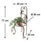 Preview: DanDiBo Flower Stool Metal Bronze Gold 10-1105 Flower Stand Modern Plant Stand Plant Stool Plant Column