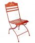 Preview: DanDiBo bistro chair metal red 18621 folding chair garden chair folding metal chair chair vintage