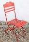 Preview: DanDiBo bistro chair metal red 18621 folding chair garden chair folding metal chair chair vintage