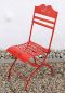 Preview: DanDiBo bistro chair metal red 18621 folding chair garden chair folding metal chair chair vintage