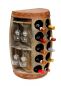 Preview: Weinregal Weinfass 1547 Beistelltisch Schrank Fass aus Holz 65cm Weinbar Bar Wandtisch Flaschenregal