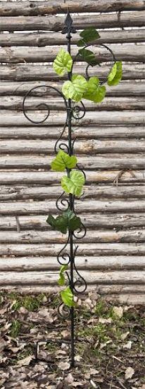 Garden Growth support with 2 hooks Plant support made from metal H-145cm B-30cm Stake 2 hooks