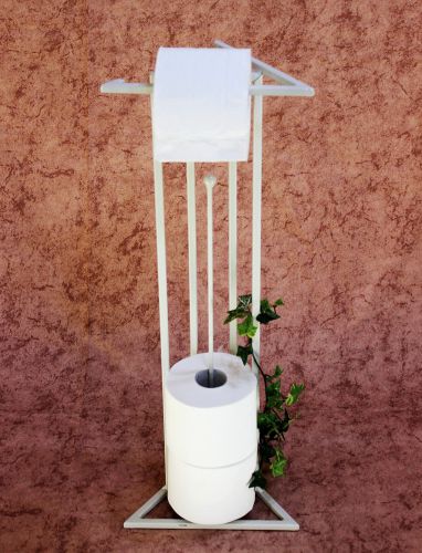 Uniquely designed toilet roll stand LUXX White Toilet paper holder Toilet roll stand