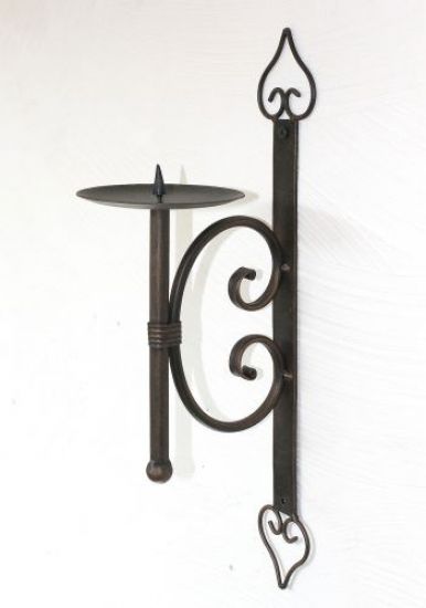 Wandkerzenhalter 12110 Kerzenhalter aus Metall Wandleuchter 41cm Kerzenleuchter