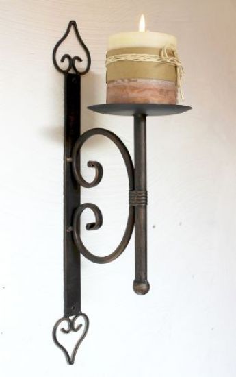 Wandkerzenhalter 12110 Kerzenhalter aus Metall Wandleuchter 41cm Kerzenleuchter