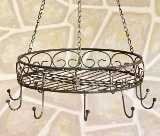 Pot Rack 09930 Pan Rack D 49cm Hanging Shelf Hanging Rack Hook Ceiling Pot Rack