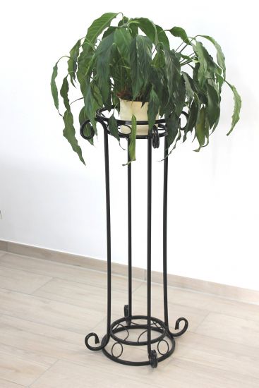 DanDiBo Flower Column Metal Black 97 cm Flower Stand KW042 Flower Stool Plant Stand Plant Column