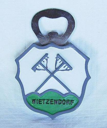 Flaschenöffner Wietzendorf Wappen mit Magnet 4 Stk.