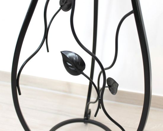 DanDiBo Flower Column Metal Black 90 cm Flower Stand KW405 Plant Column Plant Stand Flower Stool