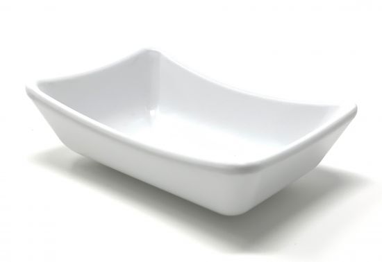 4x Dip Bowls Melamine Set White 756 Snack Bowl Serving Bowl Small Mini Sauce Bowls Soya