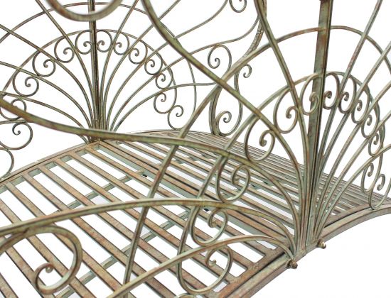 DanDiBo garden bridge metal with railing antique 150106 bridge 150 cm garden metal bridge garden furniture pond bridge footbridge stable