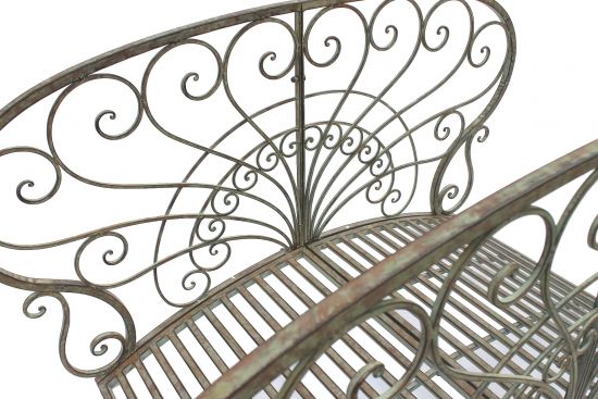 DanDiBo garden bridge metal with railing antique 150106 bridge 150 cm garden metal bridge garden furniture pond bridge footbridge stable