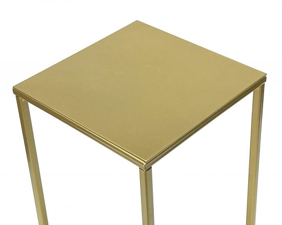 DanDiBo Flower Stool Metal Gold Angular S 42 cm Flower Stand Side Table 96406 Flower Column Modern Plant Stand Plant Stool