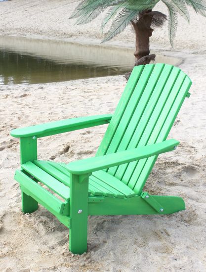 DanDiBo Strandstuhl Sonnenstuhl aus Holz Grün Gartenstuhl ...