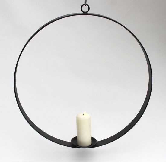 Metal candle holder Round diameter 50 cm Candle holder Hanging chandelier