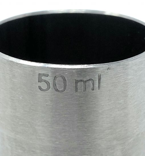 Measuring cup cocktail 5cl stainless steel bar measure jigger 5 cl doser alcohol bar certificate