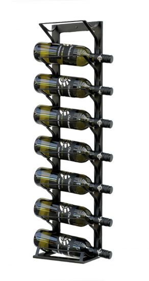 DanDiBo wine rack Etude Wall &amp; Stand Metal Black 96318 Bottle rack for 8 bottles Bottle rack Bottle holder Wine bottle rack