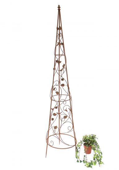 Growth support Pyramid 082547 made from metal 95cm to 164cm Fence Stake (XL - 164 cm)