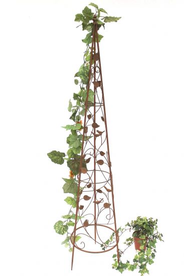 Growth support Pyramid 082547 made from metal 95cm to 164cm Fence Stake (L - 142 cm)